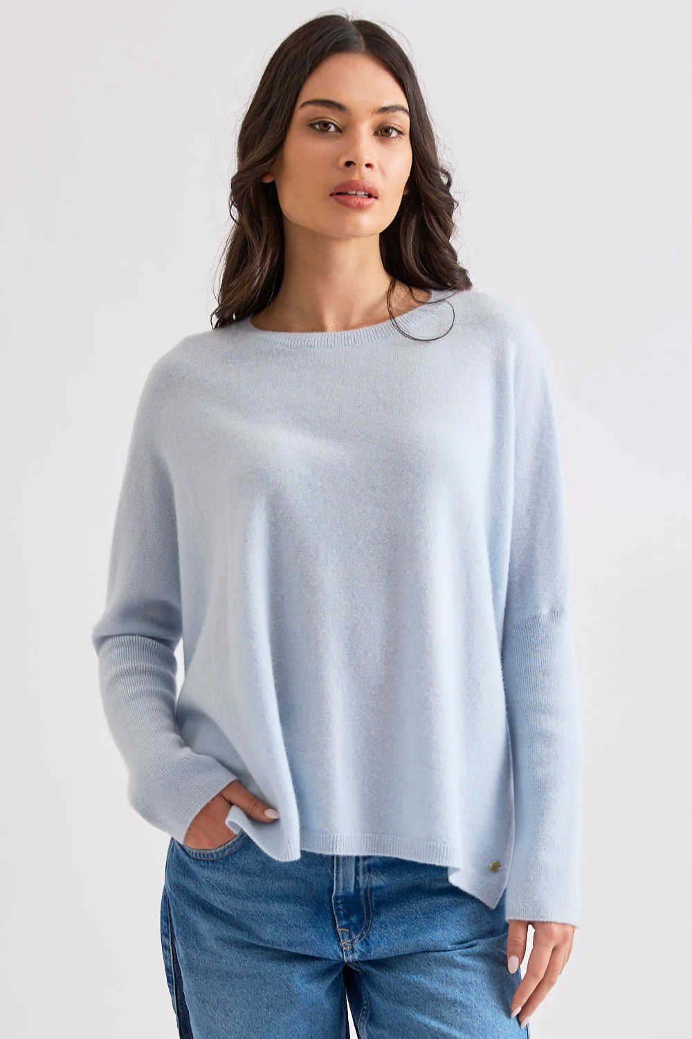 Mia Fratino | Boyfriend Crew - Baby Blue