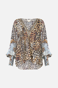 CAMILLA | FIESTA, SIESTA, REPEAT SHIRRED CUFF BLOUSE