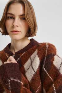 Morrison | Chester Knit Jacket - Argyle
