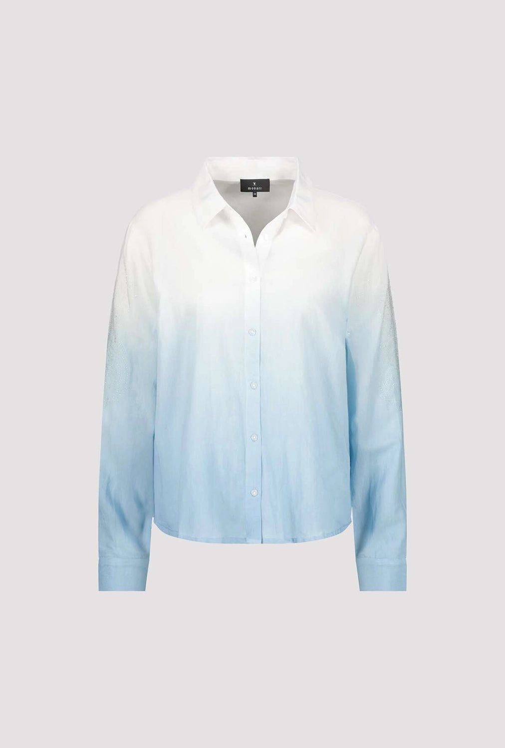 MONARI | BATIK SHIRT WITH EMBELLISHMENT - SPRING WATER 409132