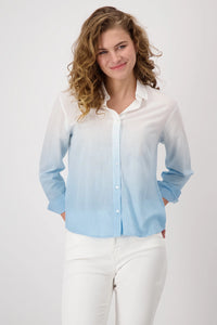 MONARI | BATIK SHIRT WITH EMBELLISHMENT - SPRING WATER 409132