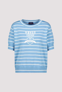 MONARI | SWEATER STRIPES - SPRING WATER 409277