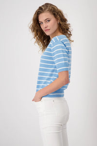 MONARI | SWEATER STRIPES - SPRING WATER 409277