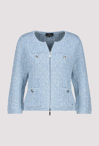 MONARI | TWEED CARDIGAN - SPRING WATER 409286
