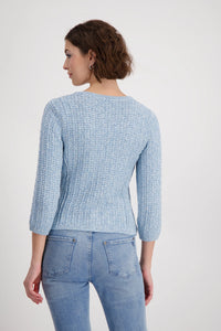 MONARI | TWEED CARDIGAN - SPRING WATER 409286