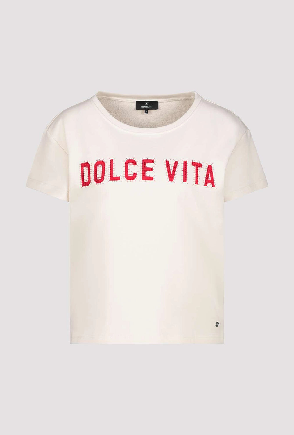 MONARI | ROUND NECK DOLCE VITA - SEASHELL 409705