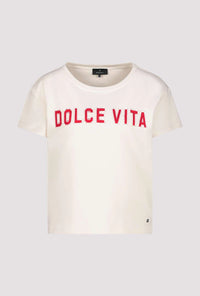 MONARI | ROUND NECK DOLCE VITA - SEASHELL 409705