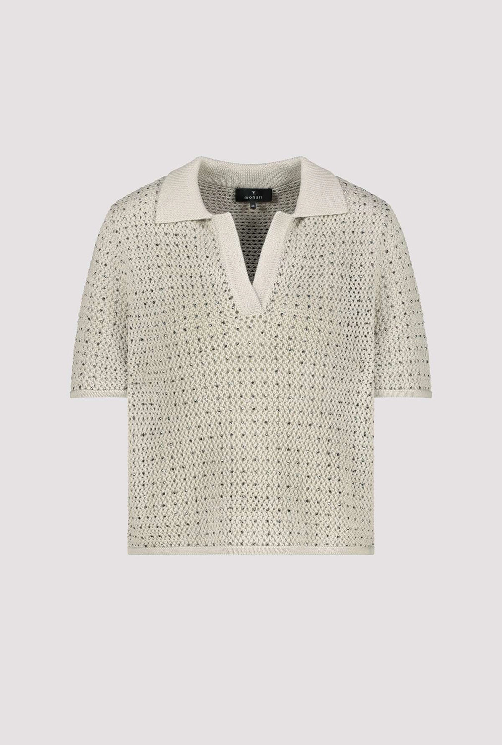 MONARI | POLO T-SHIRT PULLOVER RIVETS - BAMBOO 409971