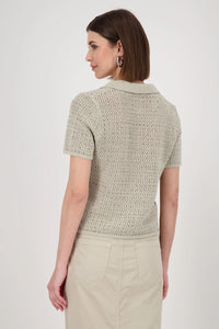 MONARI | POLO T-SHIRT PULLOVER RIVETS - BAMBOO 409971