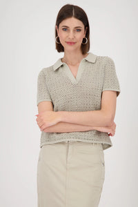 MONARI | POLO T-SHIRT PULLOVER RIVETS - BAMBOO 409971