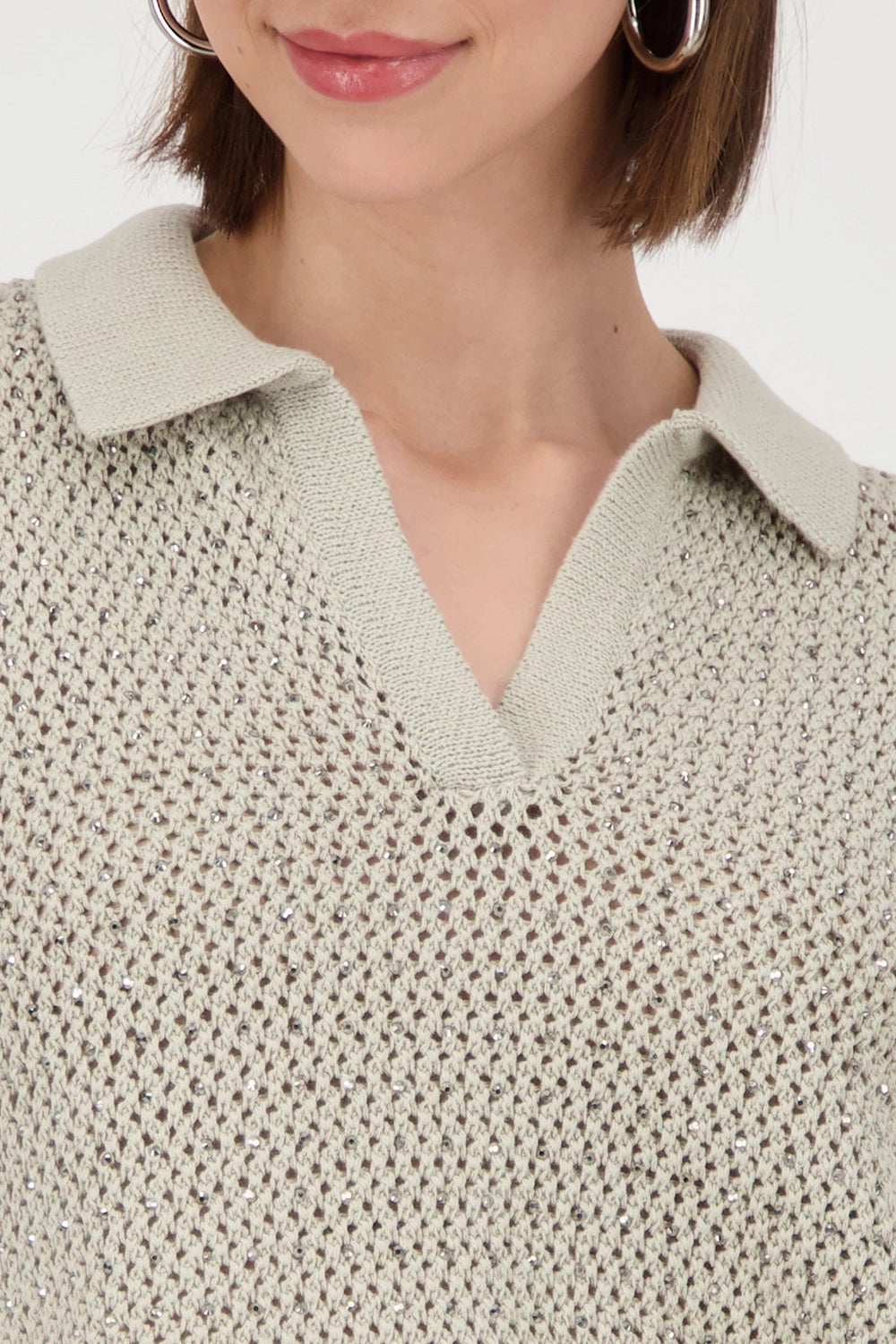 MONARI | POLO T-SHIRT PULLOVER RIVETS - BAMBOO 409971