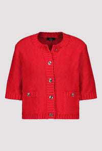 MONARI | R/N JACKET CARDIGAN BUTTONS - RED 410021