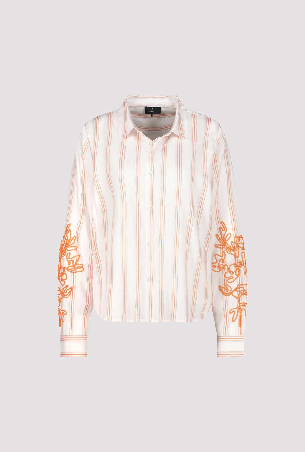 MONARI | SHIRT WITH CORD EMBROIDERY - OFF-WHITE PATTERN 410249