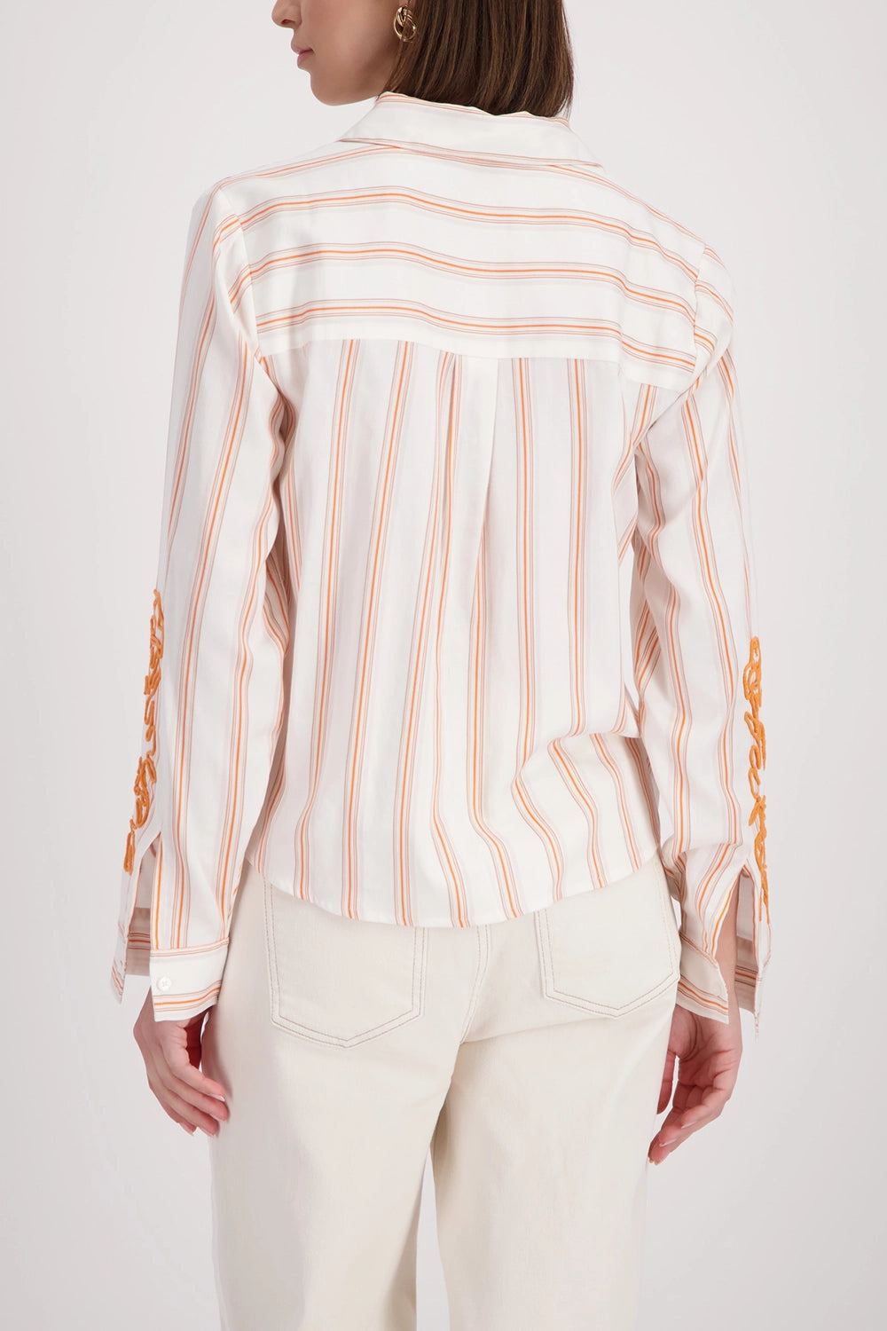 MONARI | SHIRT WITH CORD EMBROIDERY - OFF-WHITE PATTERN 410249