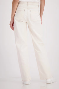 MONARI | JEANS WITH STRIPE DETAIL - CHAMPAGNE BEIGE 410345
