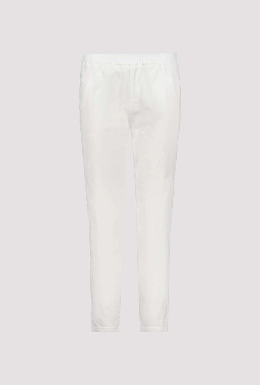 MONARI | JEGGINGS WITH ELASTIC WAISTBAND - OFF-WHITE 410346