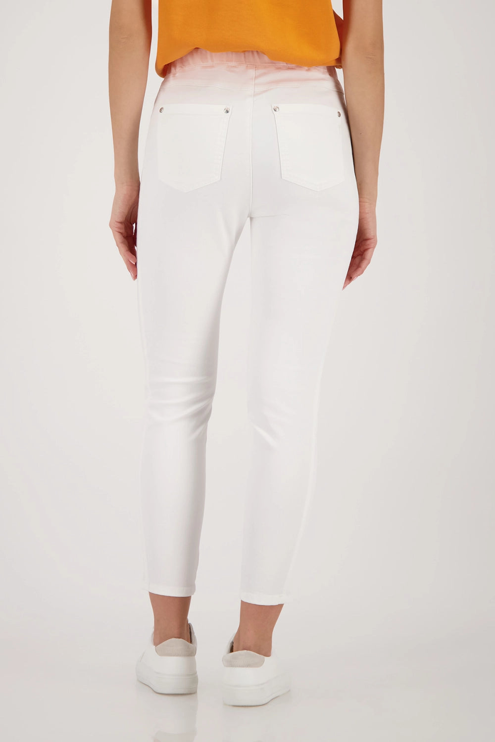 MONARI | JEGGINGS WITH ELASTIC WAISTBAND - OFF-WHITE 410346