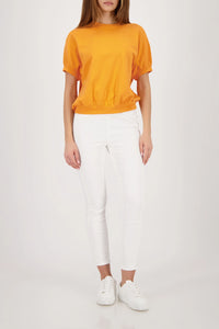 MONARI | JEGGINGS WITH ELASTIC WAISTBAND - OFF-WHITE 410346