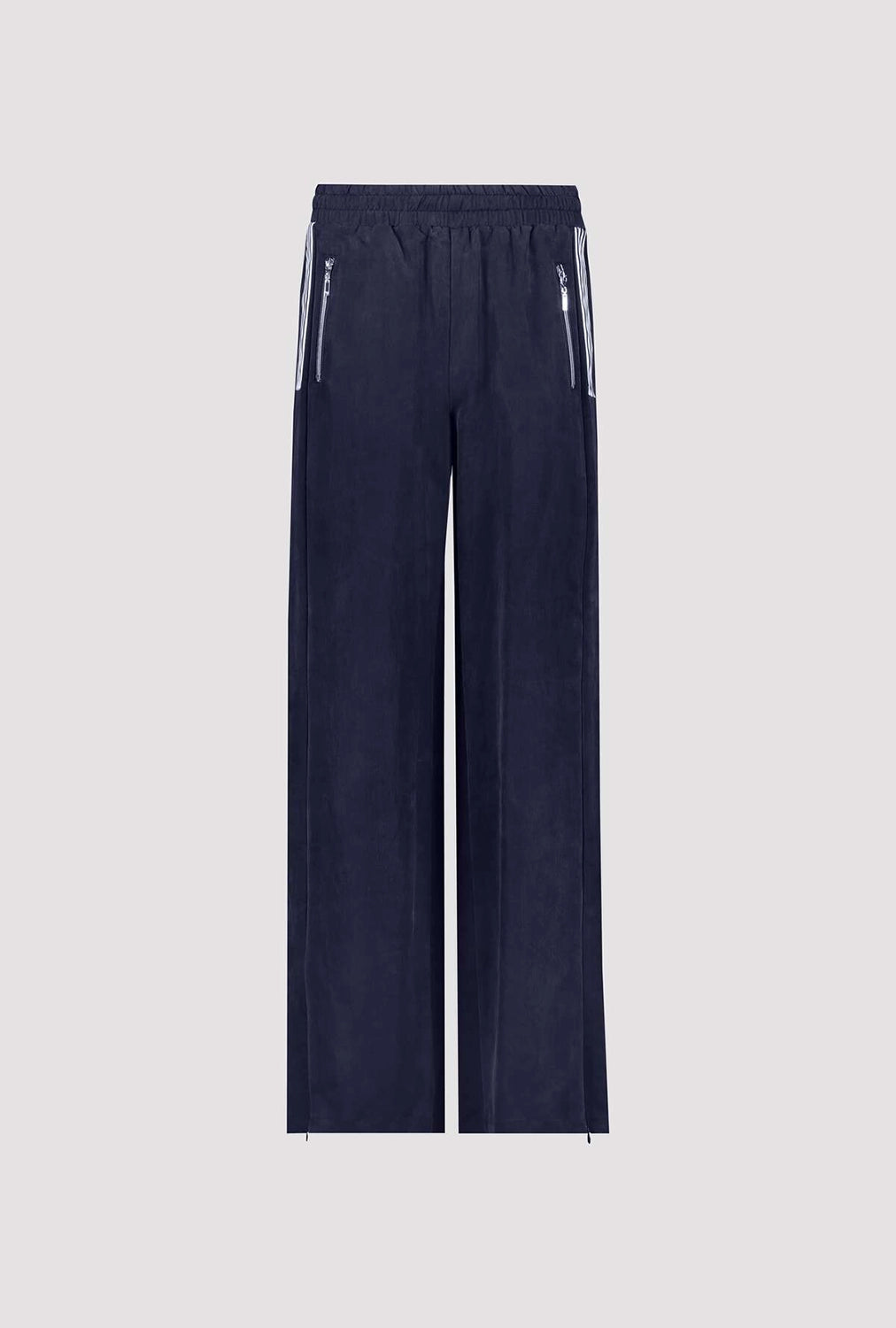 MONARI | WIDE-LEG JOGGERS WITH STRIPE DETAILS - MARINE 410408