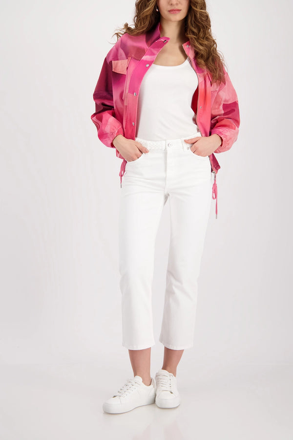 MONARI | JEANS WITH BRAIDED WAISTBAND DETAIL - OFF-WHITE 410457