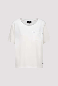 MONARI | BLOUSE WITH RHINESTONES - OFF-WHITE 410467