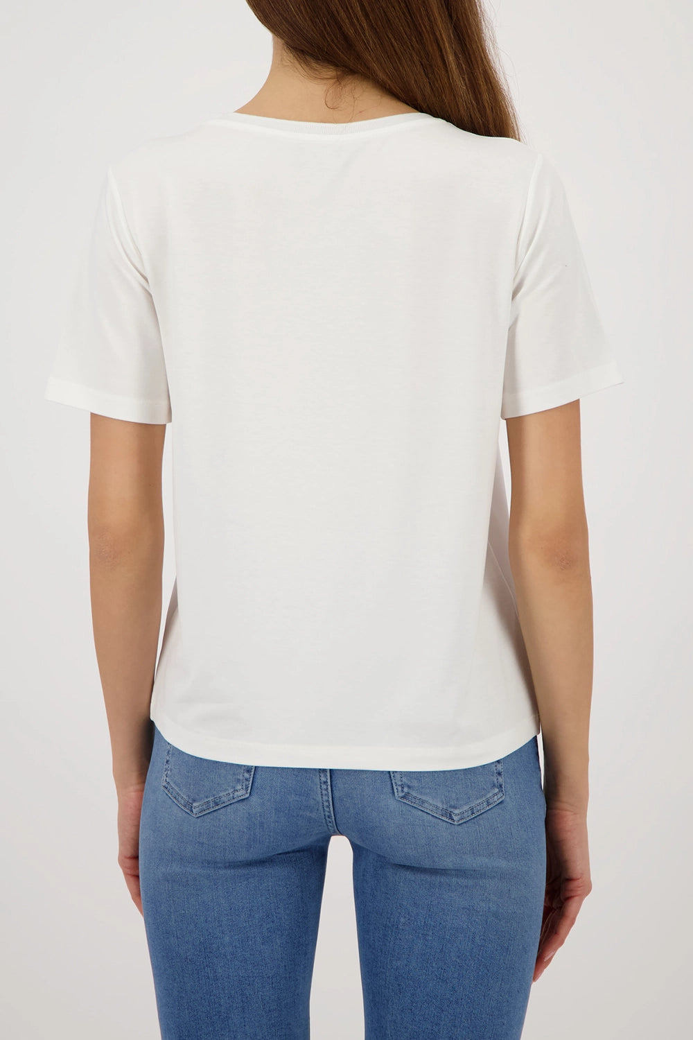 MONARI | BLOUSE WITH RHINESTONES - OFF-WHITE 410467