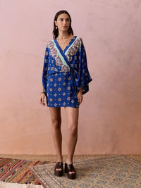 Boteh | Cerulea Robe Dress - Zaffre Blue
