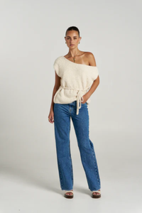 Summi Summi | Ivy Knit Top - Lily White