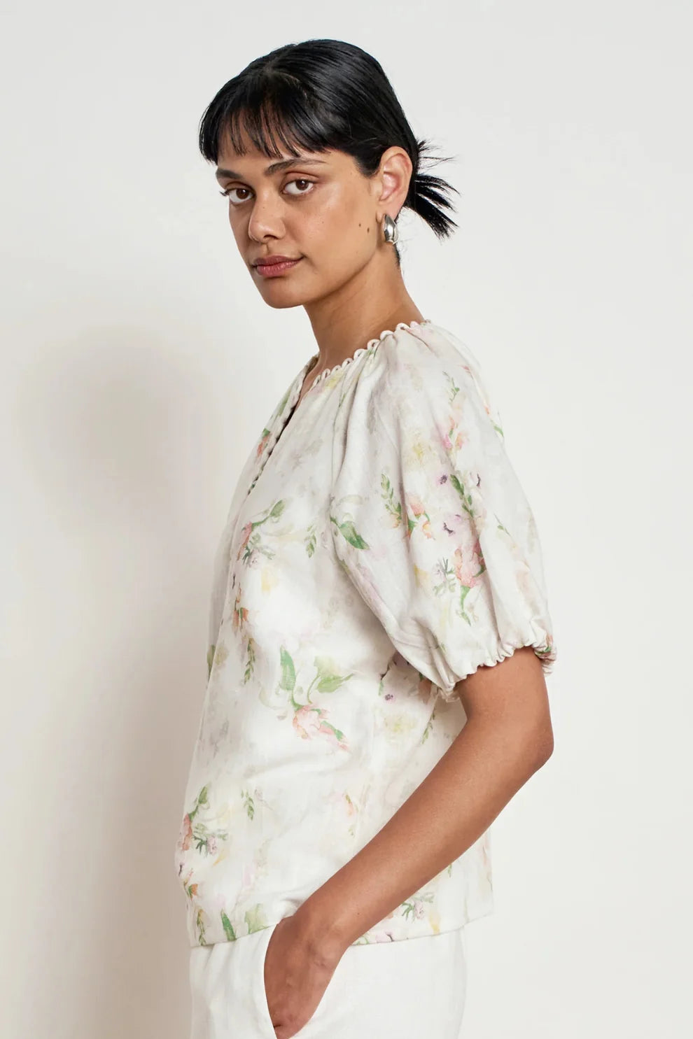 ZOE KRATZMANN | PERCEIVE TOP | PAINTERLY BLOOM
