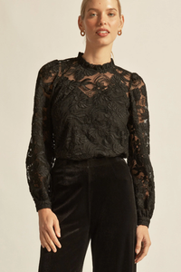 ZOE KRATZMANN |GLINT TOP | BLACK