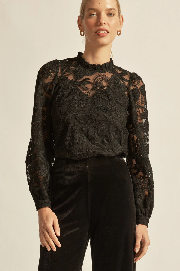 ZOE KRATZMANN |GLINT TOP | BLACK