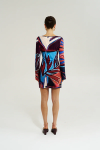 SUMMI SUMMI | AMIE LS MINI DRESS - BORDEAUX