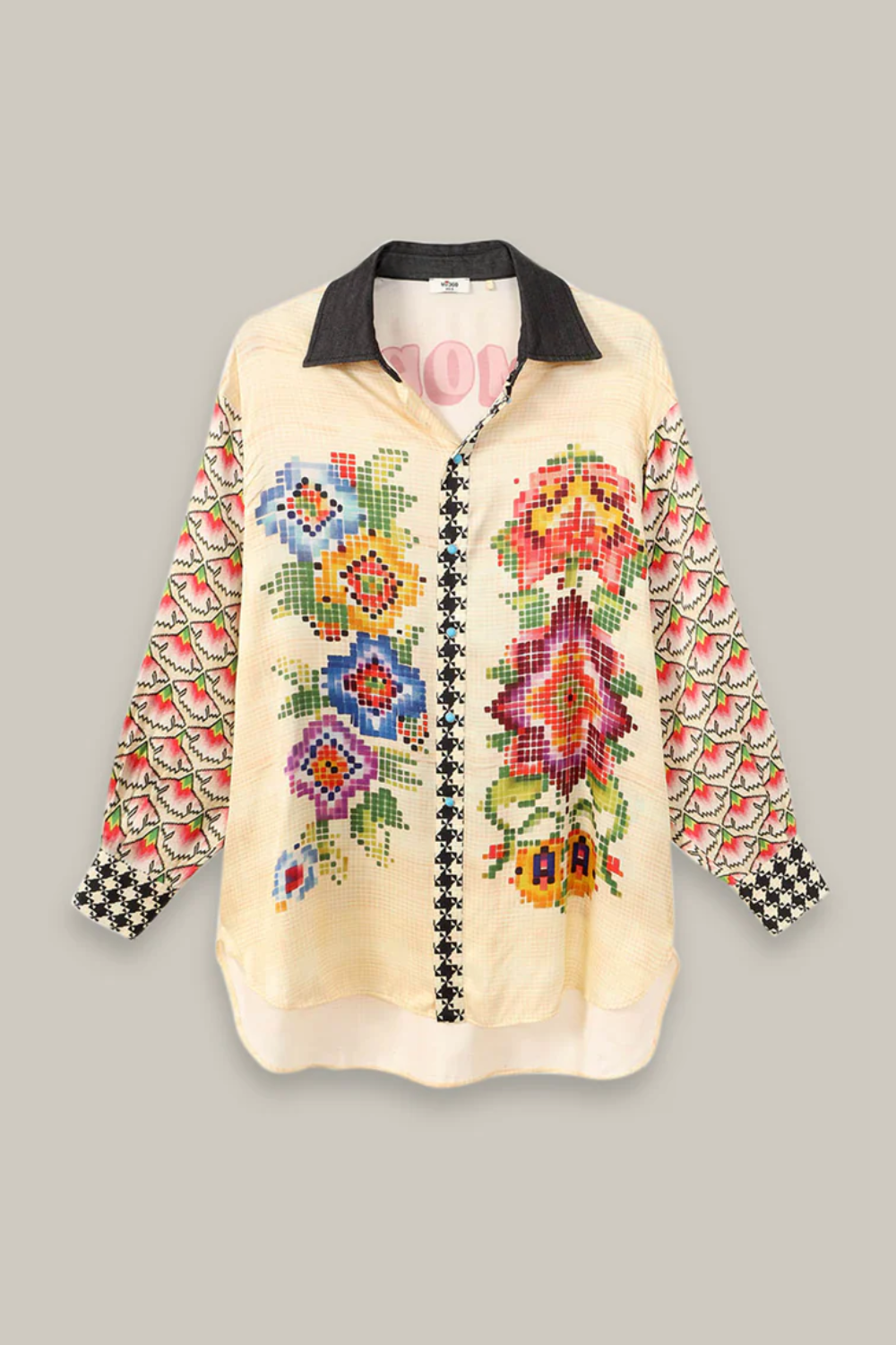 ME369 | Ella Boyfriend Shirt - Jeans Lycra 225L31429