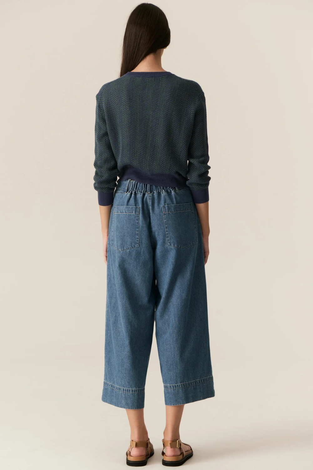 POL | CARSEN CROP PANT - LIGHT WASH