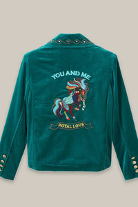 ME369 | Daphne Velvet Double Brea - Emerald 225L50359
