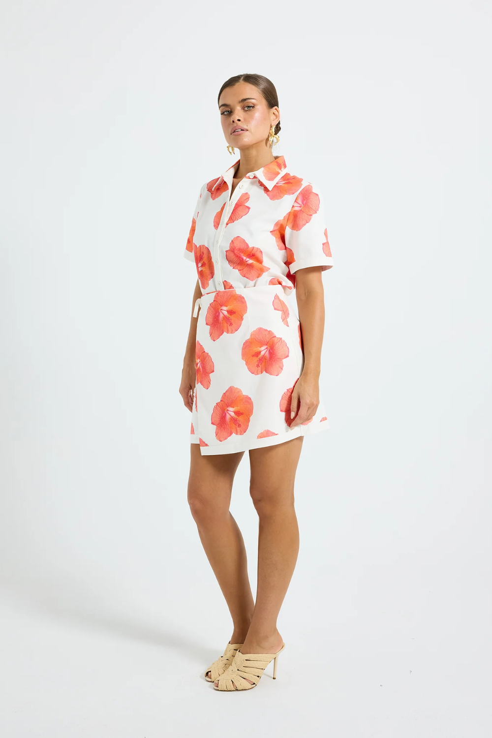 Pasduchas | Brielle Mini Skirt - Hibiscus