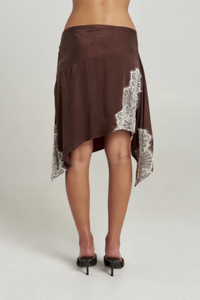Summi Summi | Florence Asym Skirt - Espresso