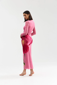 Aston Studio | Ezli Mesh Dress - Dusty Iris