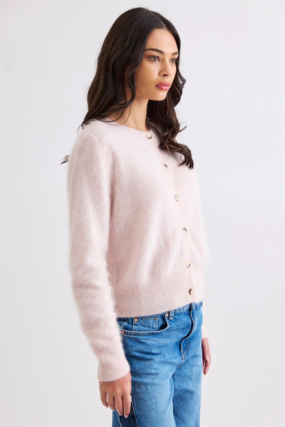 Mia Fratino | Sierra Cardi - Baby Pink