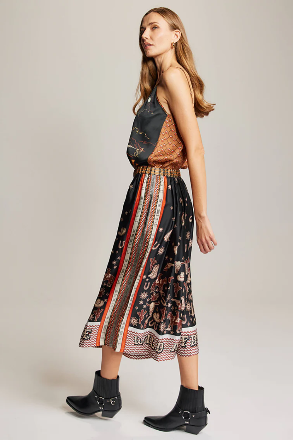 ME369 | Vanessa Midi Skirt - Rodeo 225L60300