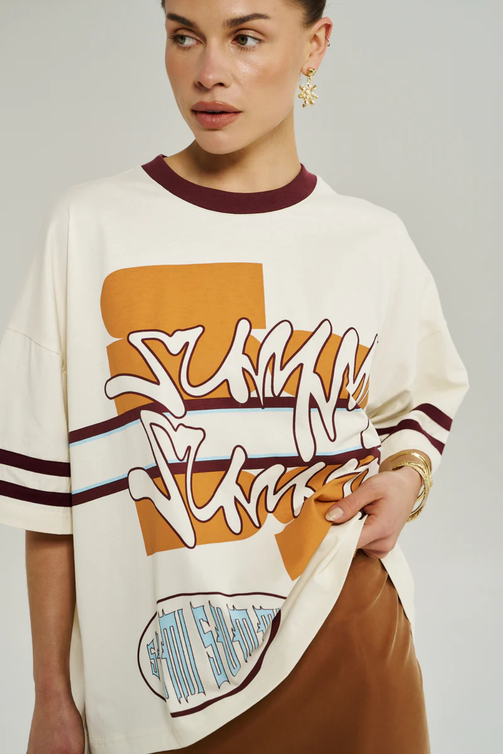 SUMMI SUMMI | BORDEAUX 55 TEE - VINTAGE WHITE