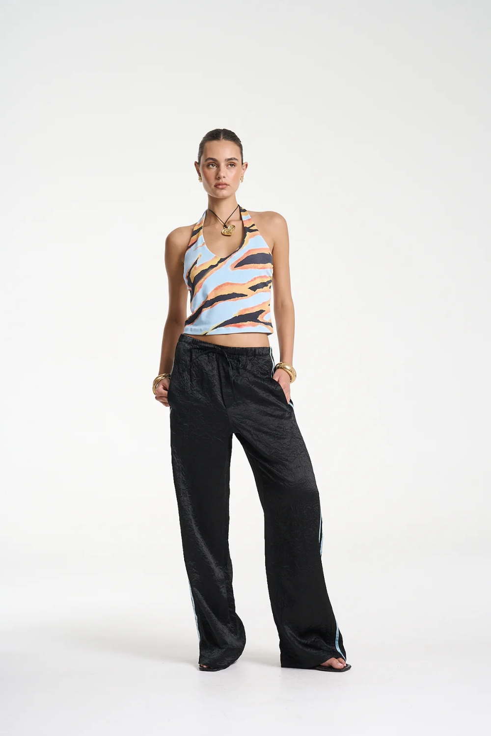 SUMMI SUMMI | BOXER PANT - BLACK/ BLUE