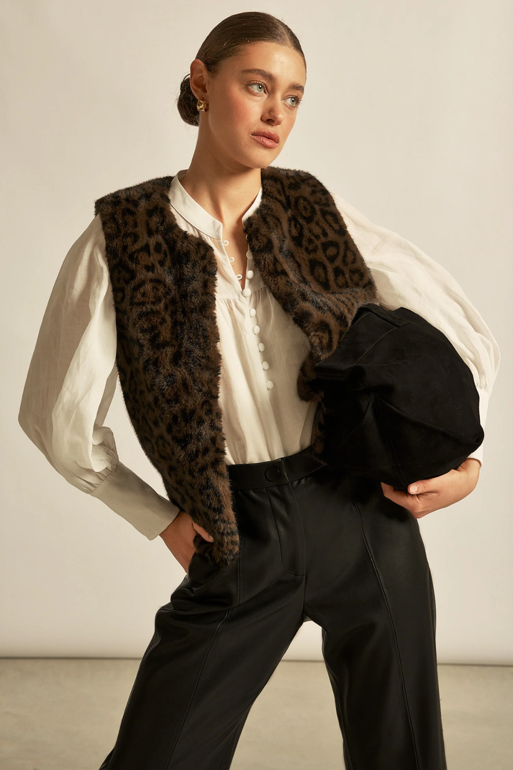 ZOE KRATZMANN |AFFIRM VEST | OCELOT