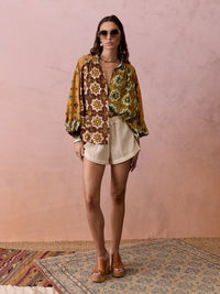 Boteh | Alhambra Swing Blouse - Tierra