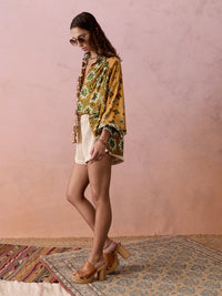 Boteh | Alhambra Swing Blouse - Tierra