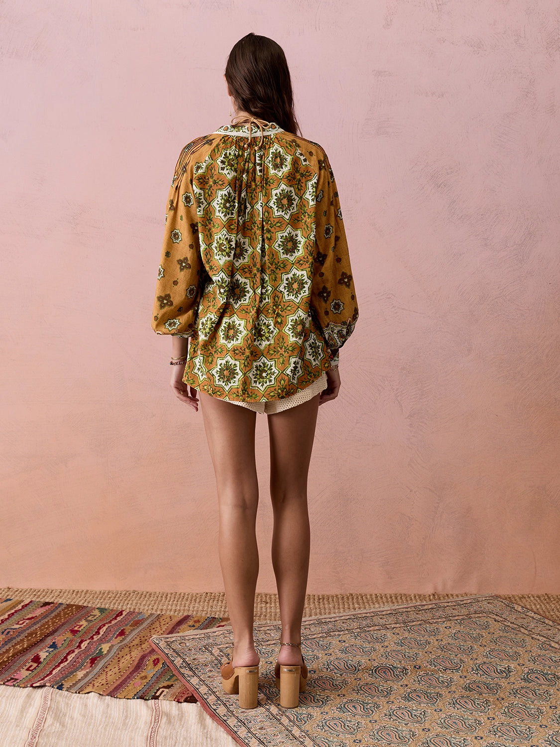 Boteh | Alhambra Swing Blouse - Tierra