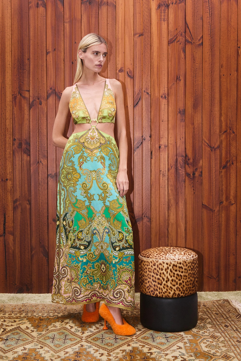 ALÉMAIS | CLEMENZA CUT OUT MIDI DRESS