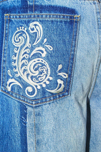 ALÉMAIS | JACONES SPLICED DENIM JEAN