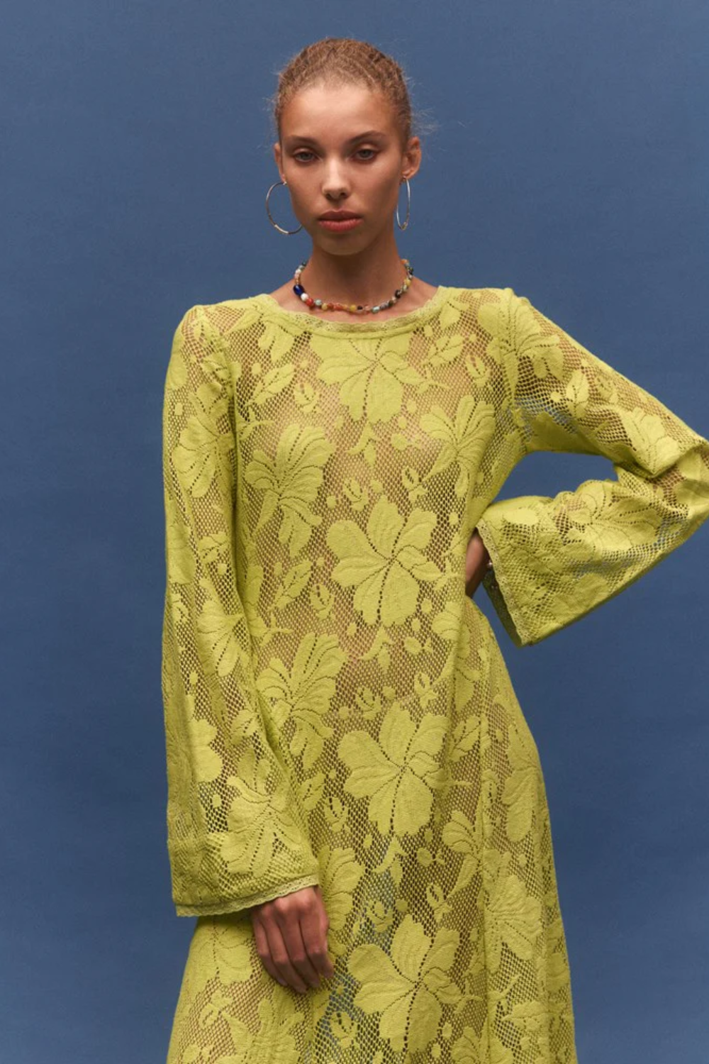 Kinga Csilla | Nova Lace Cherry Maxi Dress