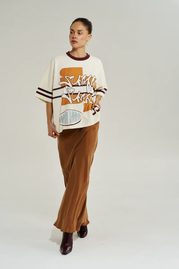 SUMMI SUMMI | BORDEAUX 55 TEE - VINTAGE WHITE